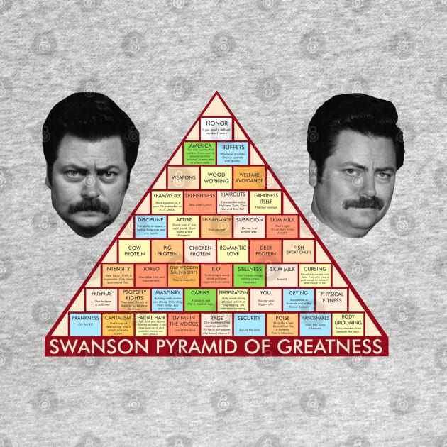 Swanson Pyramid Of Greatness by DoctorTees